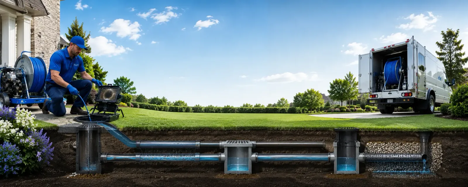Outdoor drain cleaning information for North Scituate, RI